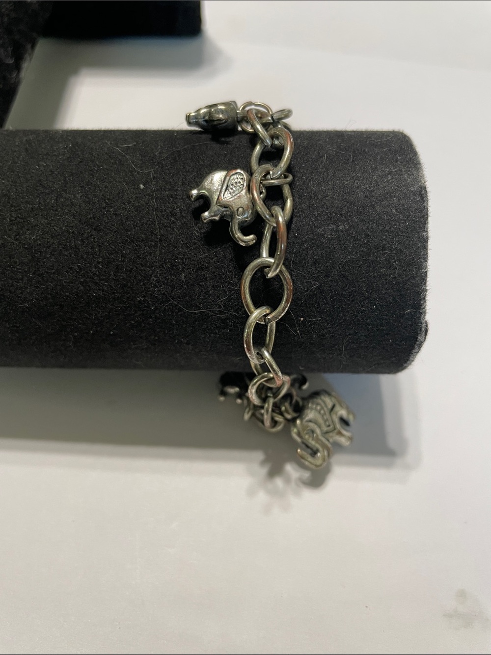 Charm-Silver Elephant Charm Bracelet